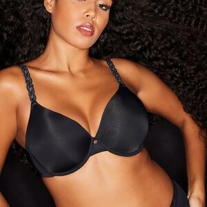 Natori‎ Pure Luxe Custom Coverage Contour Underwire Bra Black 32G (DDDD)